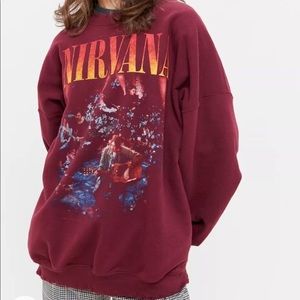 Over sized rare nirvana sweat shirt